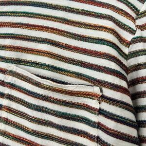 Madewell Long Sleeve Tee in Rainbow Stripe